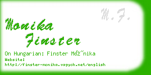 monika finster business card